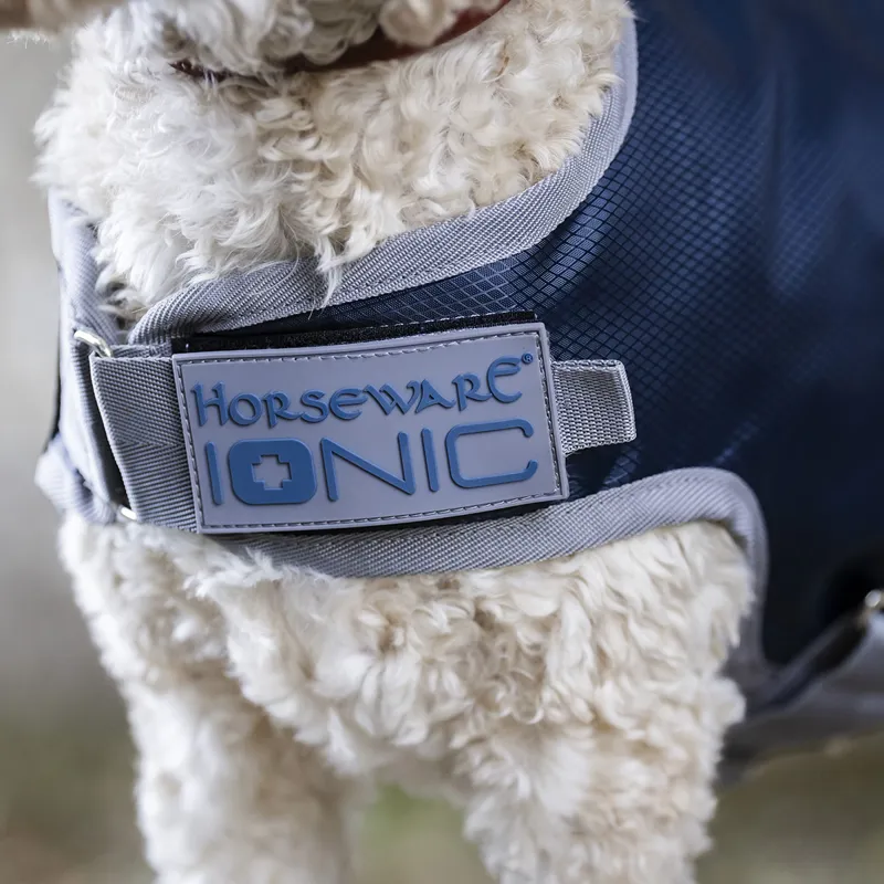 Horseware Ionic Therapy 50g Dog Coat - Imperial Blue/Silver/Navy-4
