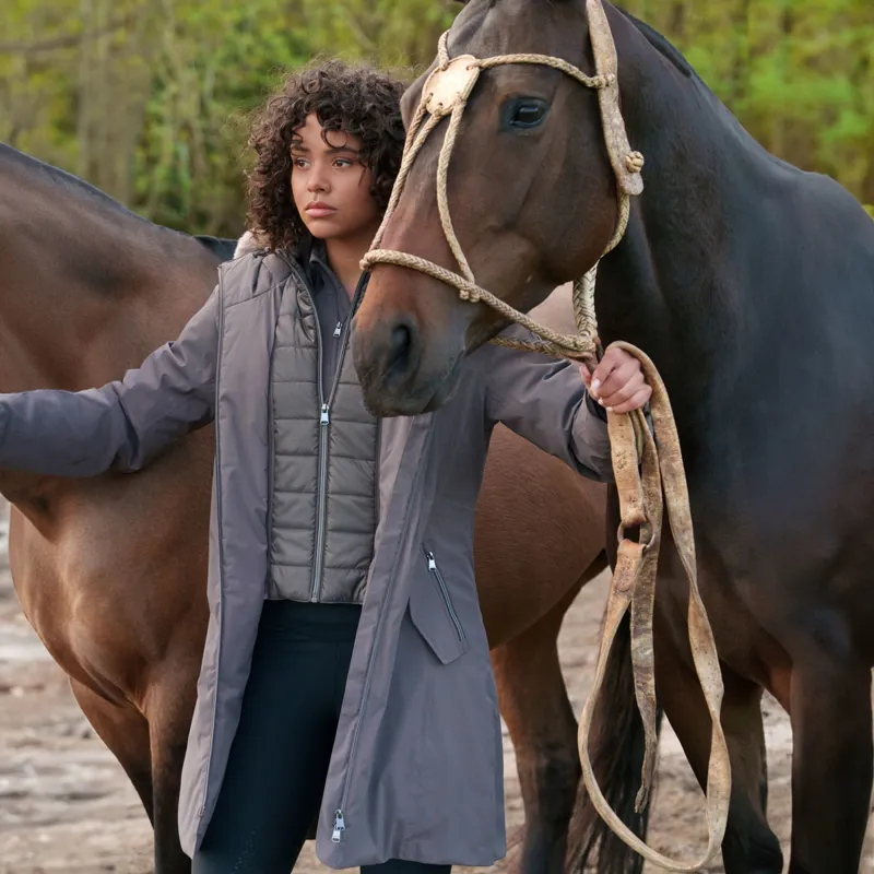 HV Polo Isa Parka Ladies Long Coat - Stone-2