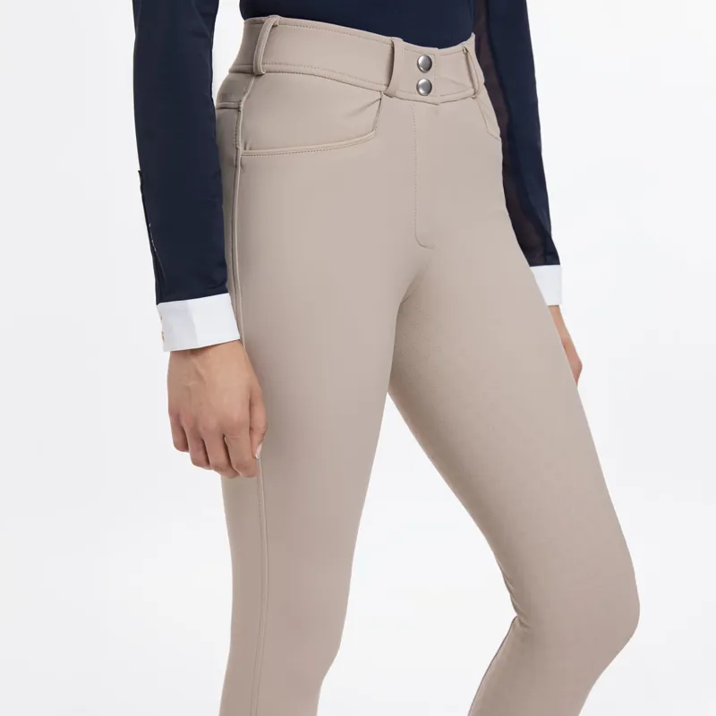 LeMieux Isabelle Womens Full Grip Breeches - Almond-3