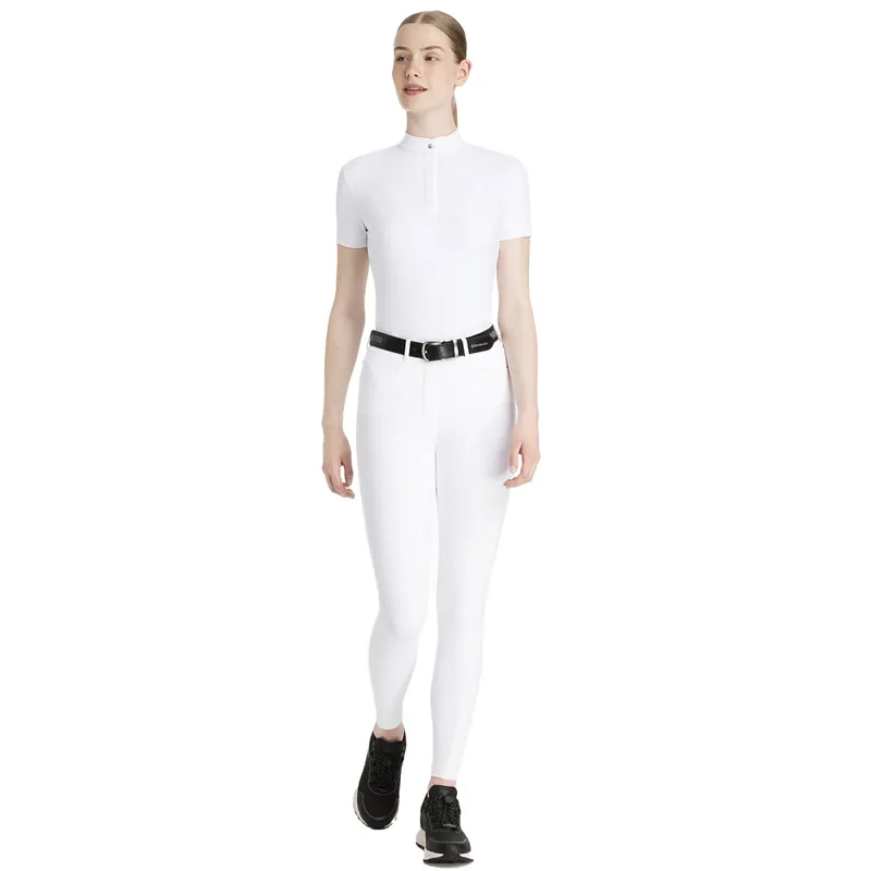 LeMieux Isabelle Knee Grip Womens Competition Breeches - White-3