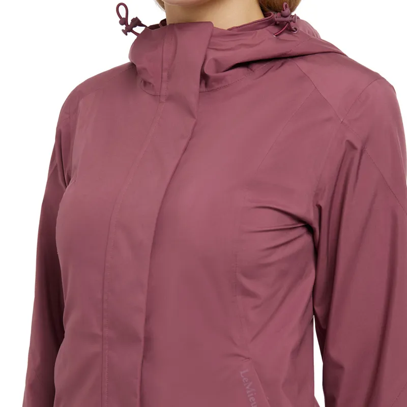 LeMieux Isla Ladies Short Waterproof Jacket - Rosewood-3