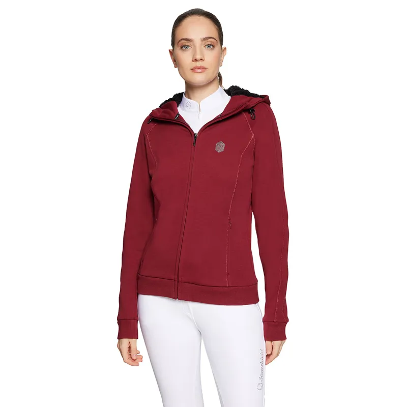 Samshield Ivy Womens Zip Hoodie - Raspberry