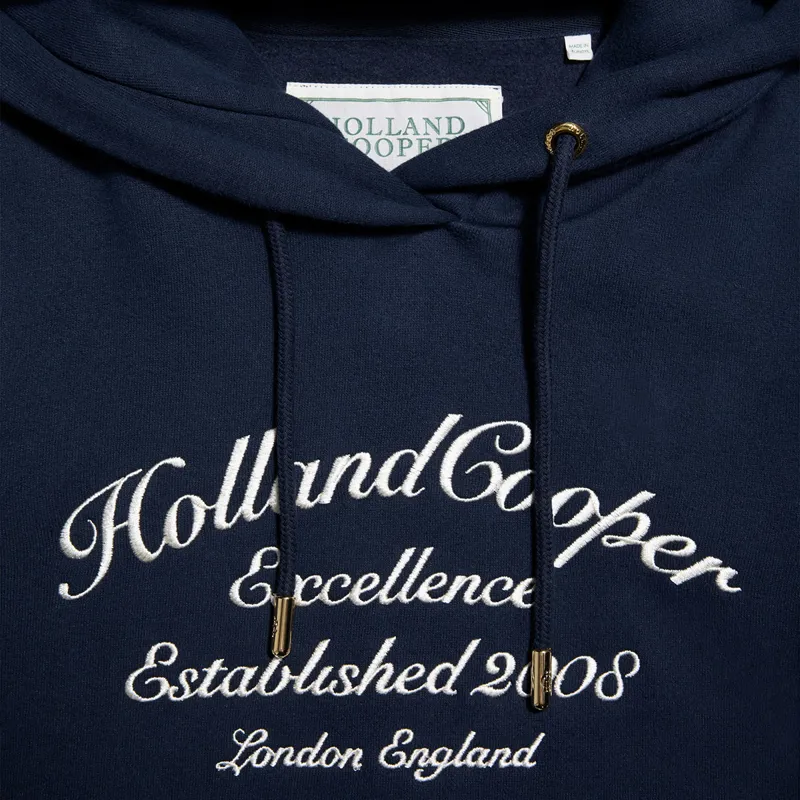 Holland Cooper Ivy League Womens Hoodie - Ink Navy-5
