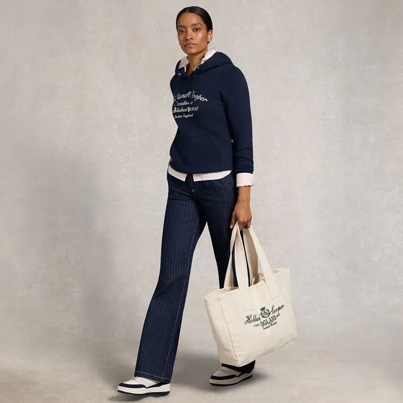 Holland Cooper Ivy League Womens Hoodie - Ink Navy-4