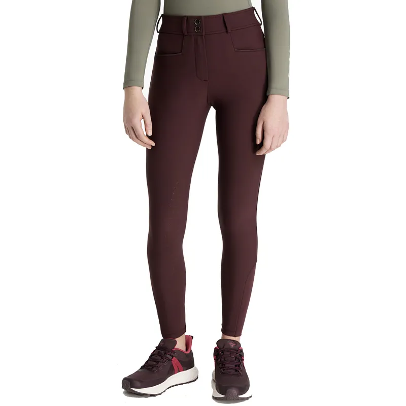 LeMieux Young Rider Izzy Full Grip Junior Breeches - Damson