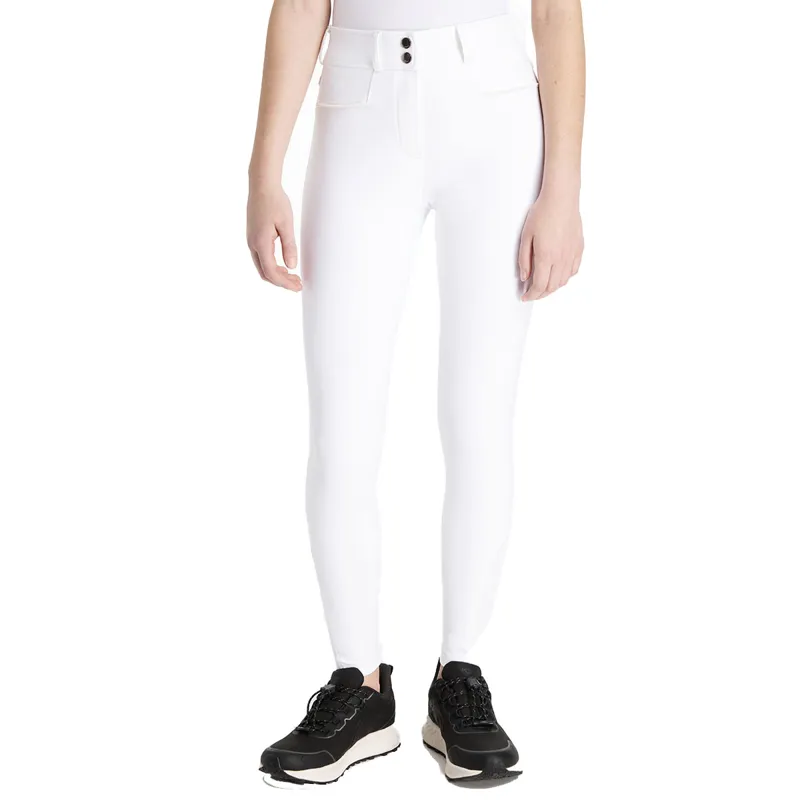 LeMieux Young Rider Izzy Knee Grip Junior Competition Breeches - White