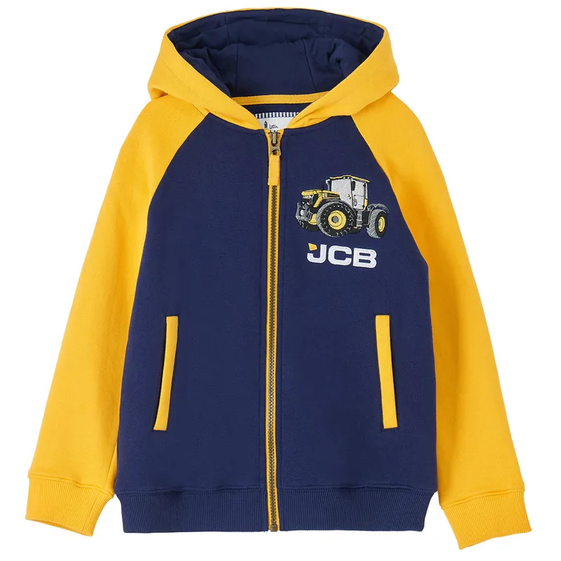Lighthouse Jackson Junior Boys Full Zip Hoodie - JCB Print