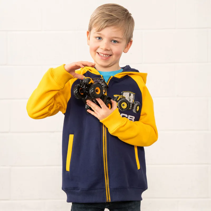 Lighthouse Jackson Junior Boys Full Zip Hoodie - JCB Print-1