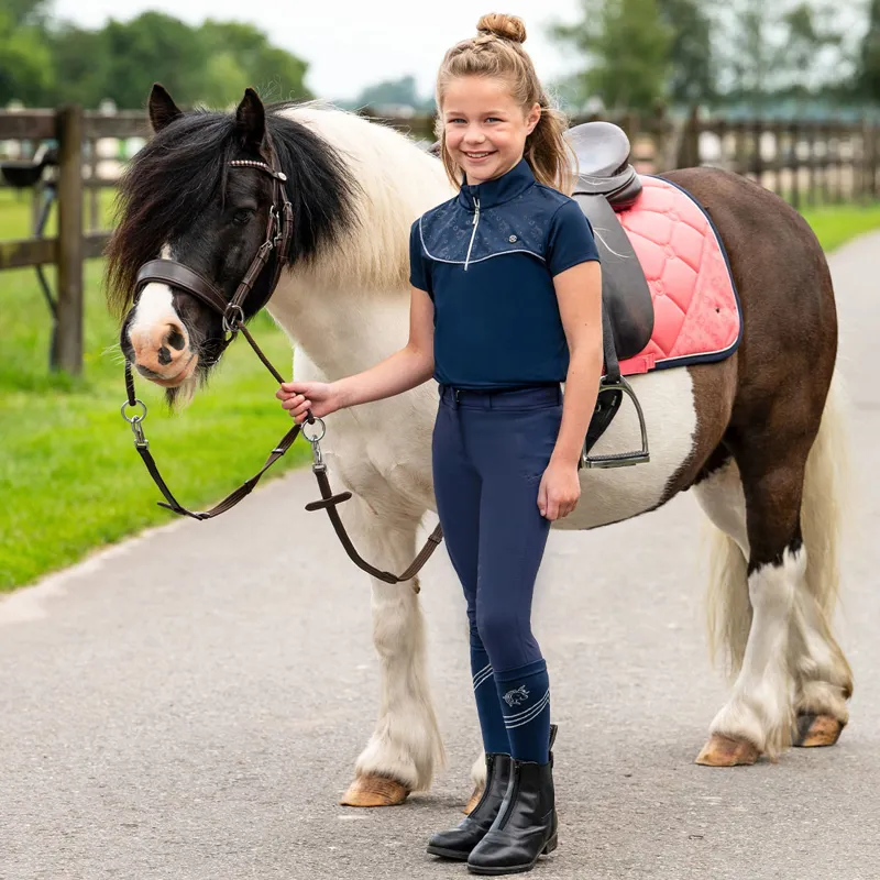 QHP Jaily Junior Girls Shirt - Evening Blue-6