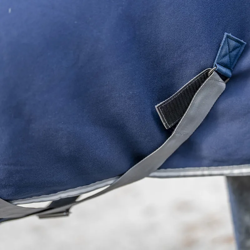 Amigo Jersey Integrated Cooler Rug - Navy/Titanium Grey/Silver-1