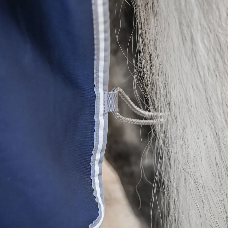 Amigo Jersey Integrated Cooler Rug - Navy/Titanium Grey/Silver-6