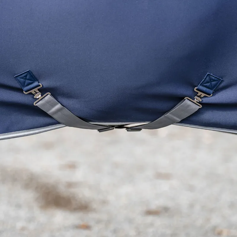 Amigo Jersey Integrated Cooler Rug - Navy/Titanium Grey/Silver-5