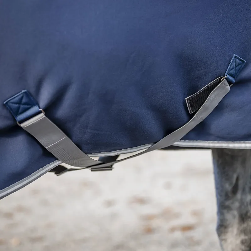 Amigo Jersey Integrated Cooler Rug - Navy/Titanium Grey/Silver-2