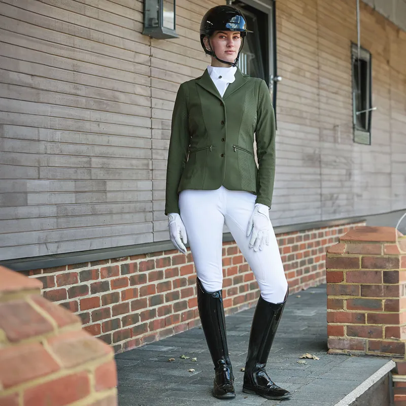 LeMieux Jessica Mesh Womens Show Jacket - Pine Green-7