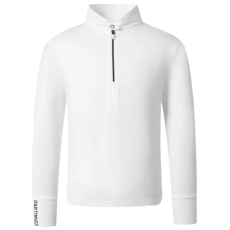 Covalliero Junior Long Sleeve Competition Shirt - White