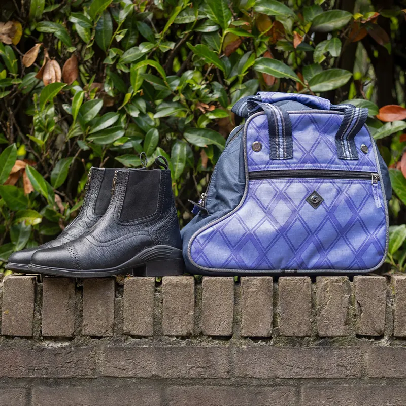 QHP Collection Jodhpur Boot Bag - Purple Sunset-4