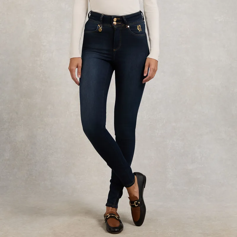 Holland Cooper Womens Jodhpur Jeans - Deep Indigo-1