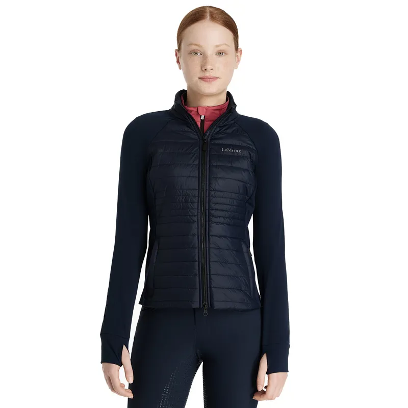LeMieux Young Rider Josephine Junior Hybrid Quilted Jacket - Navy