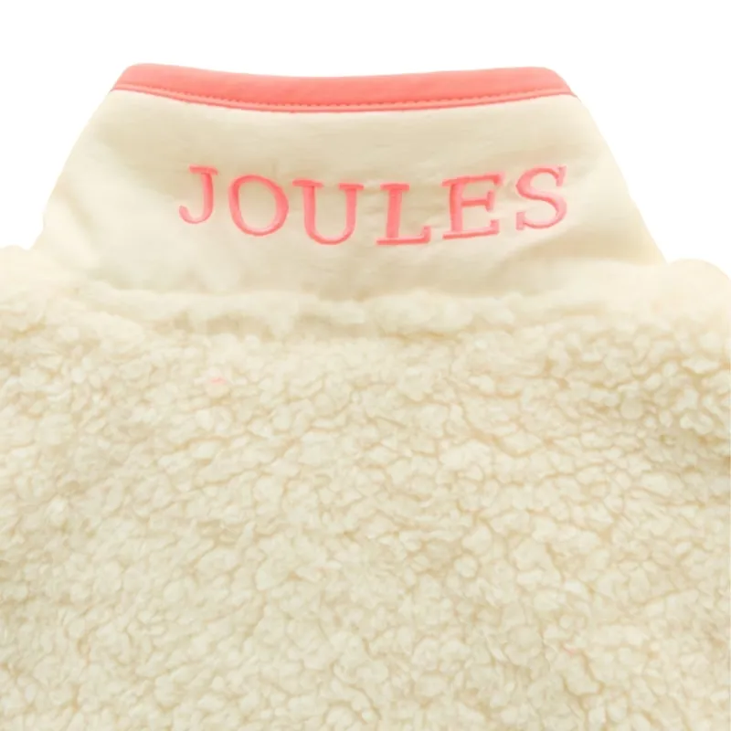 Joules Tilly Junior Girls Fleece Gilet - Cream-3