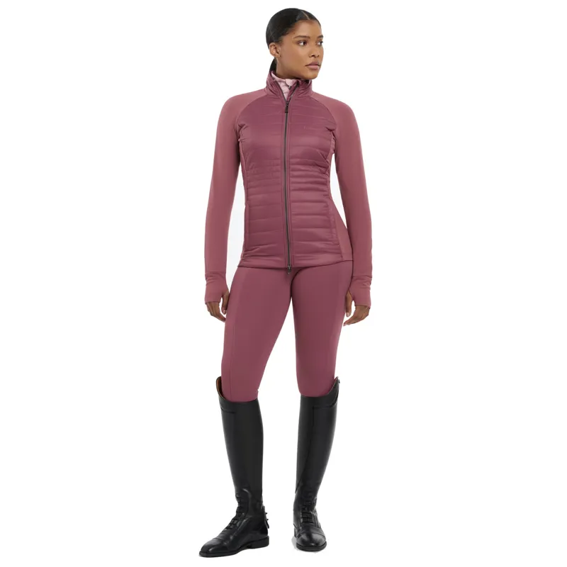 LeMieux Juliette Ladies Quilted Jacket - Rosewood-11
