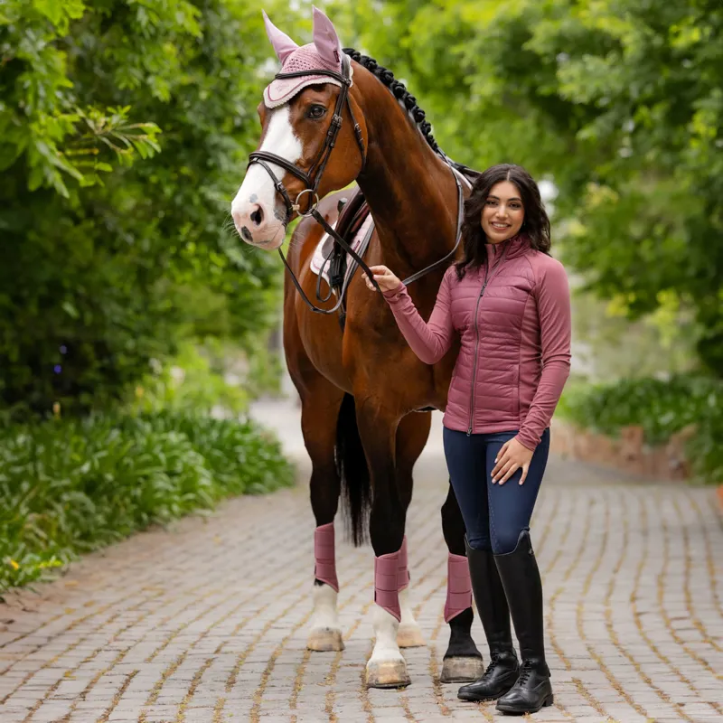 LeMieux Juliette Ladies Quilted Jacket - Rosewood-7