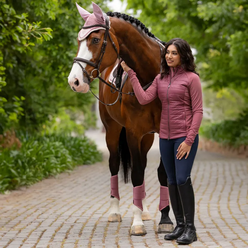 LeMieux Juliette Ladies Quilted Jacket - Rosewood-6