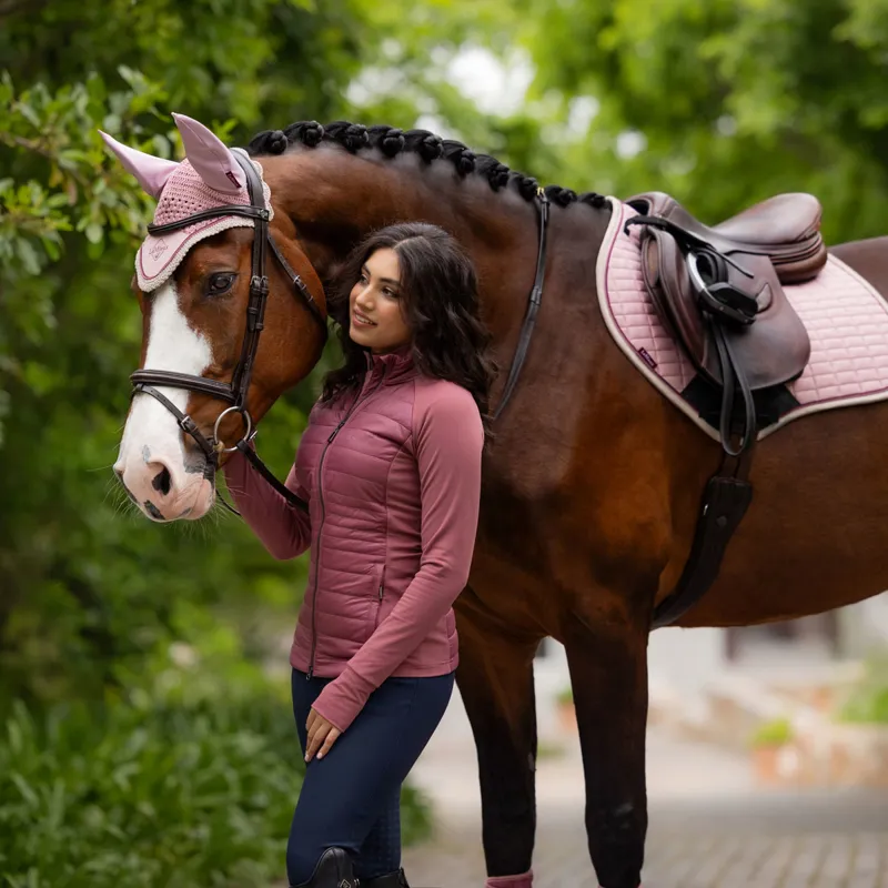 LeMieux Juliette Ladies Quilted Jacket - Rosewood-4