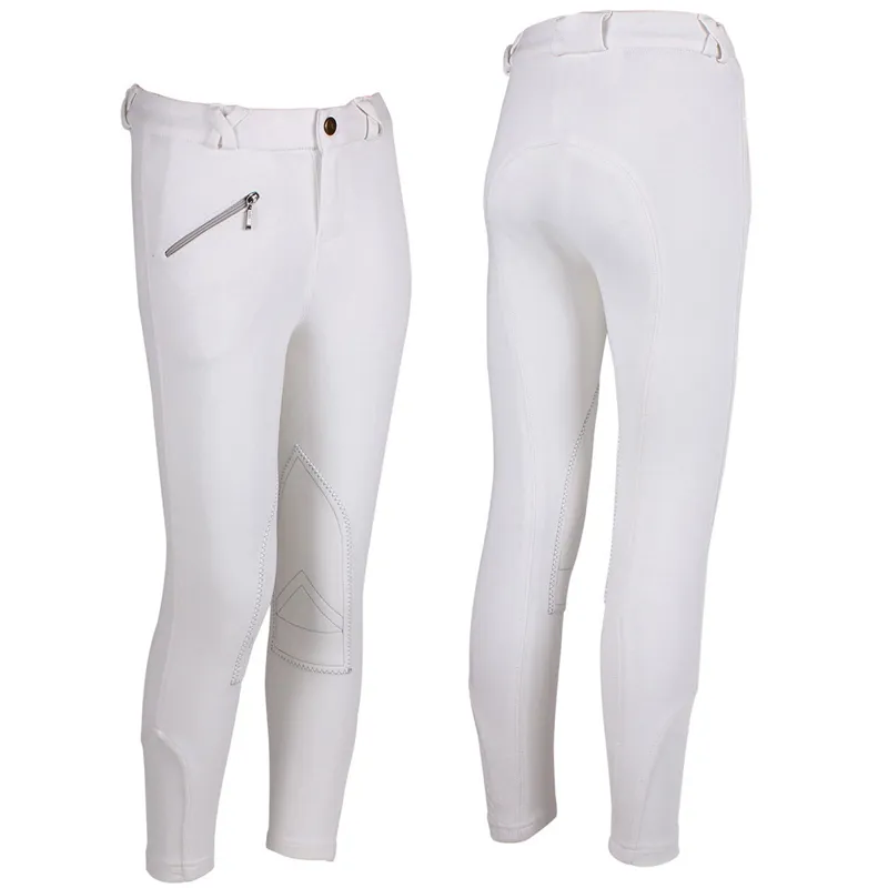 QHP Junior Competition Breeches - White