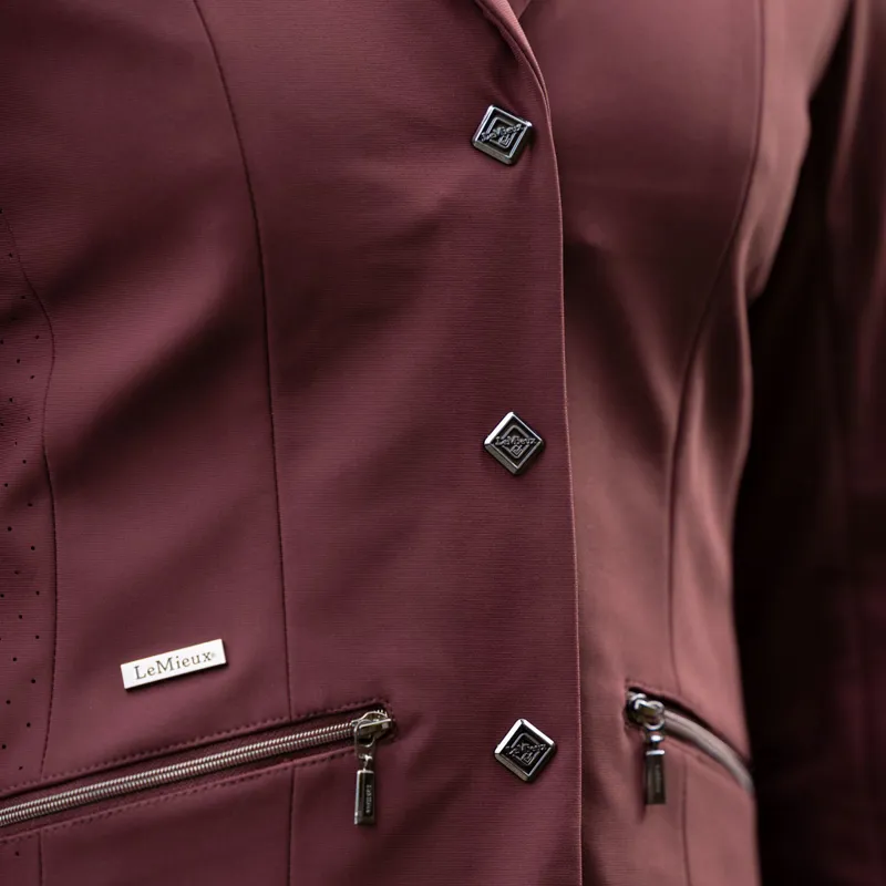 LeMieux Junior Pro Show Jacket - Burgundy-6