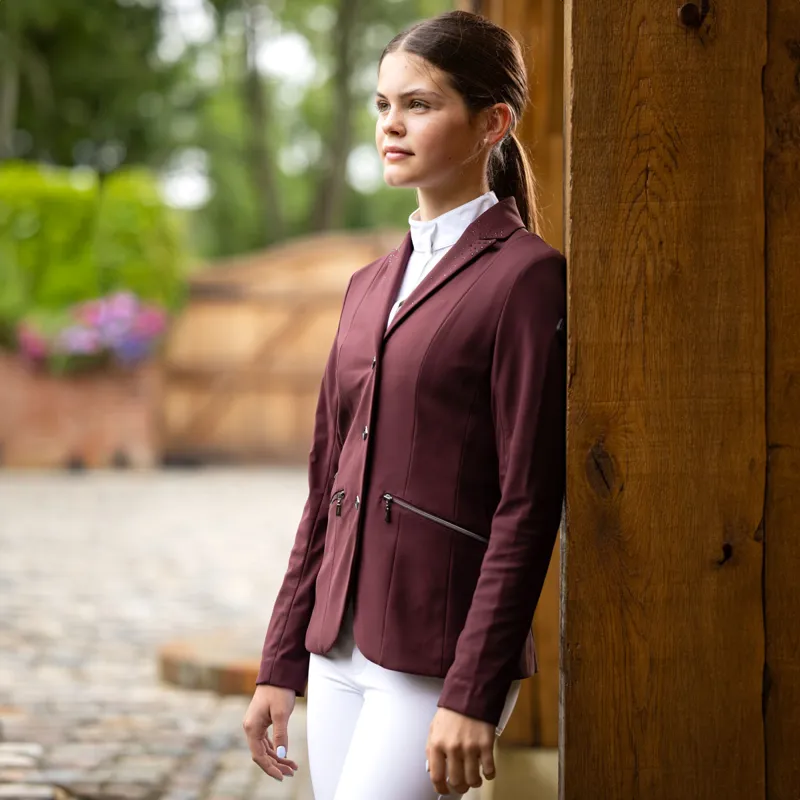 LeMieux Junior Pro Show Jacket - Burgundy-4