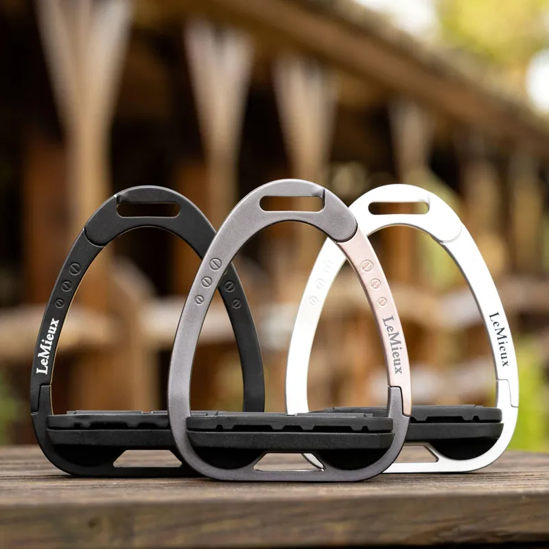 LeMieux Junior Vector Balance Inclined Stirrups - Black-5