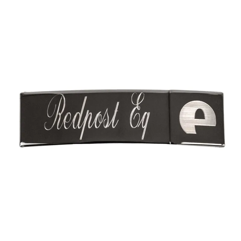 KEP Personalised Metal Name Tag - Silver/Redpost Eq