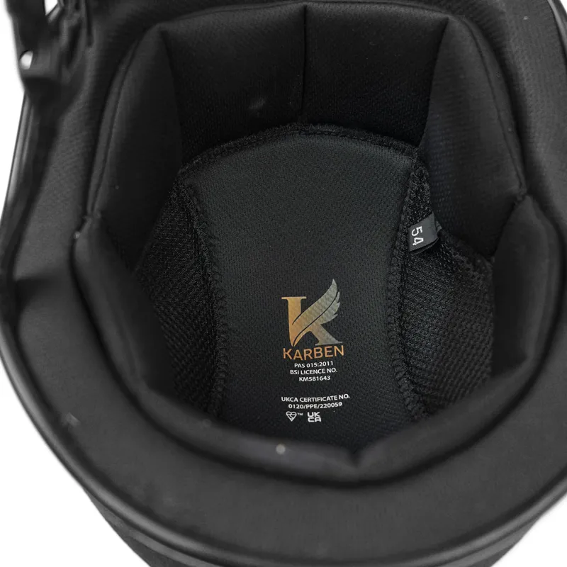 Karben Junior Skull Riding Hat - Black-1