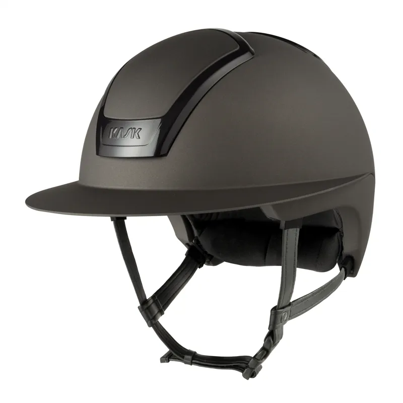 KASK Nemesi Wide Peak Metal Riding Hat - Ash Brown