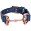 HV Polo Kate Big Bit Bracelet - Blue/Rose Gold