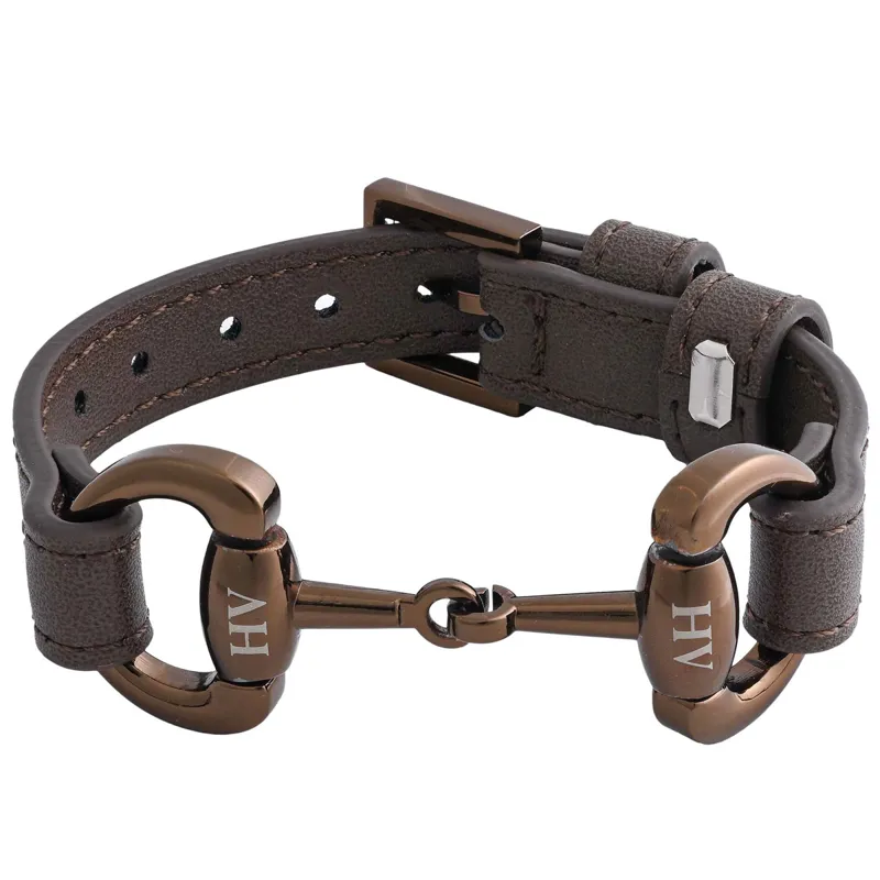 HV Polo Kate Big Bit Bracelet - Brown/Bronze