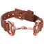 HV Polo Kate Big Bit Bracelet - Cognac/Rose Gold