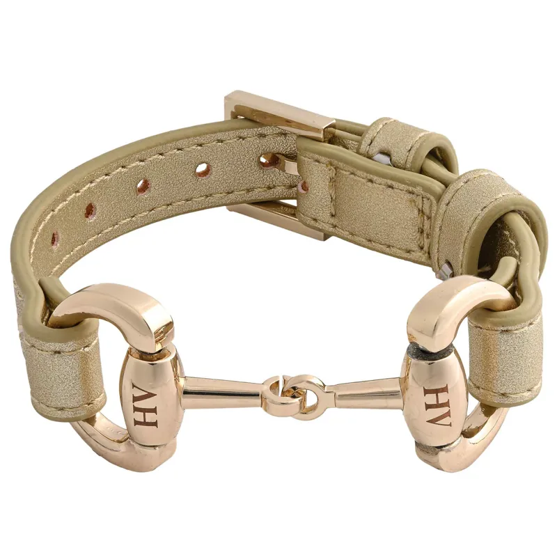 HV Polo Kate Big Bit Bracelet - Gold/Gold