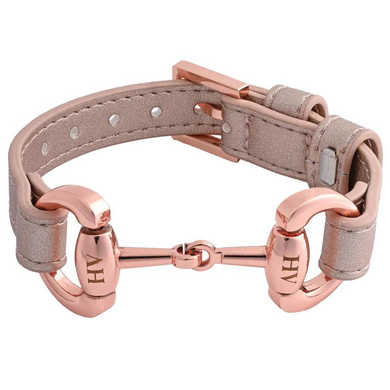 HV Polo Kate Big Bit Bracelet - Pink/Rose Gold