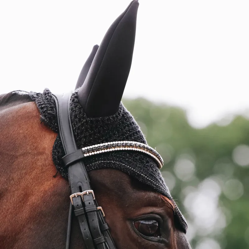 Kentucky Wellington Sparkling Soundless Fly Veil - Black-1