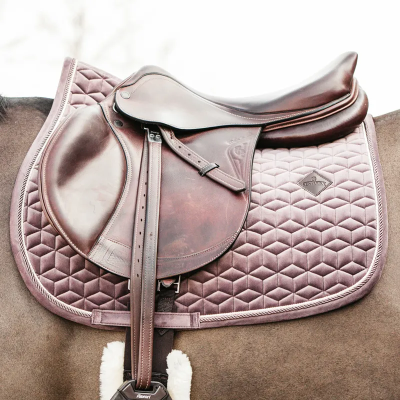 Kentucky Velvet Jumping Saddlecloth - Light Purple-1