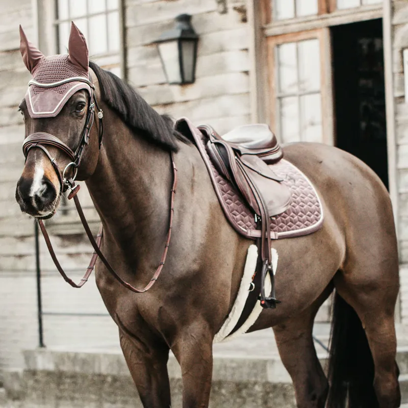 Kentucky Velvet Jumping Saddlecloth - Light Purple-2