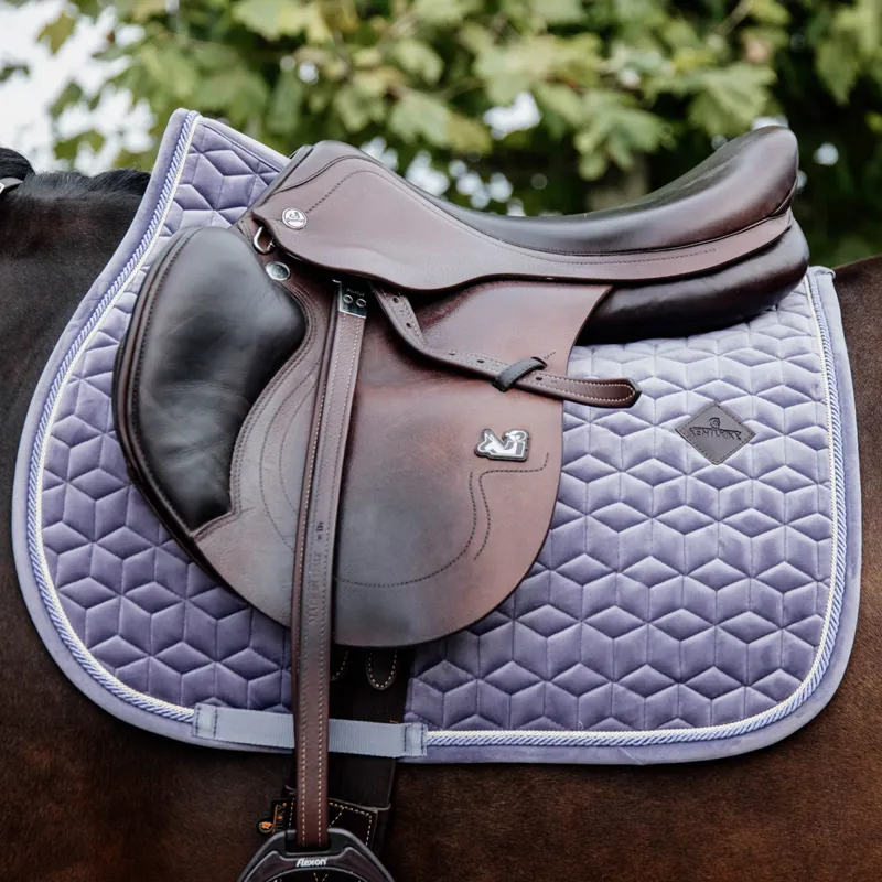 Kentucky Velvet Jumping Saddlecloth - Purple-1