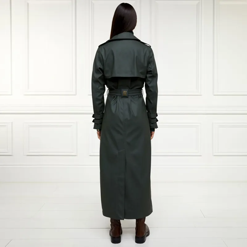 Holland Cooper Kendal Full Length Waterproof Trench Coat - Evergreen-4