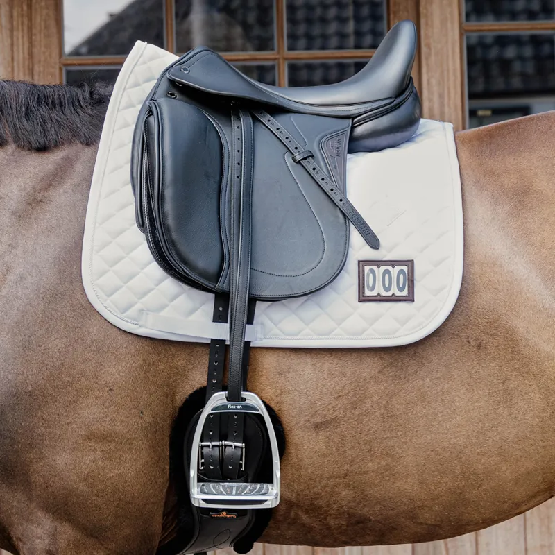 Kentucky Diamond Competition Dressage Number Saddlecloth - White-1