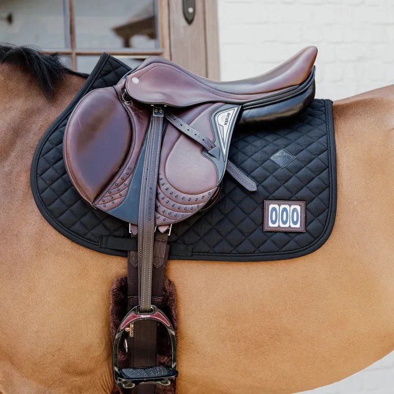 Kentucky Diamond Competition Jump Number Saddlecloth - Black-1