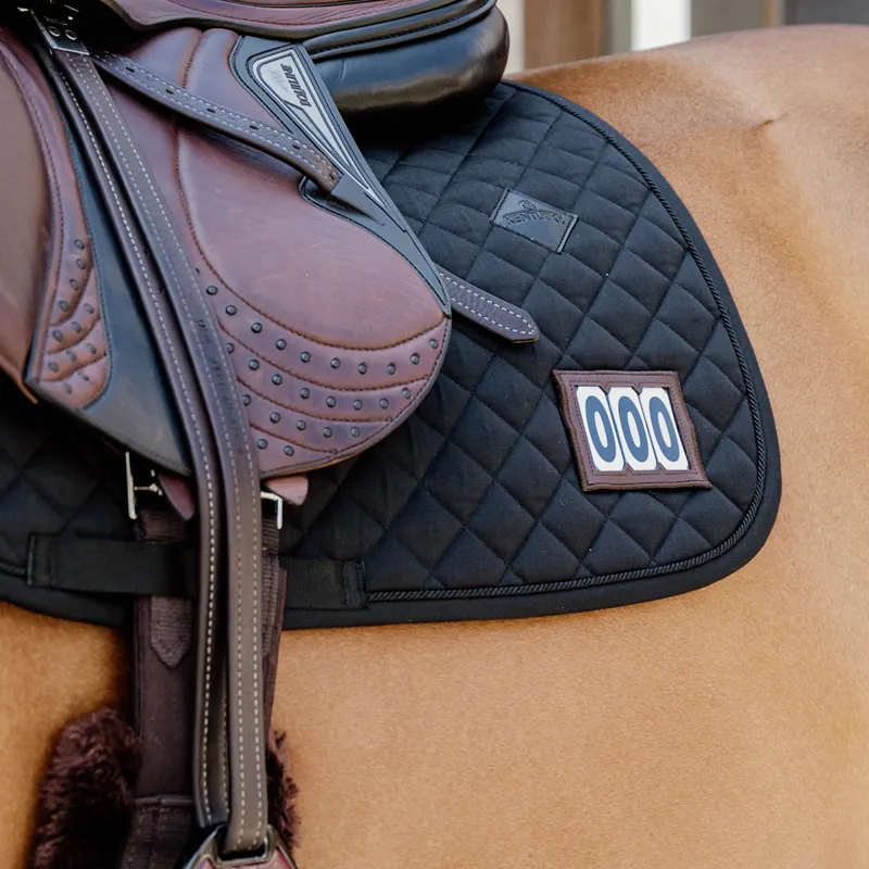 Kentucky Diamond Competition Jump Number Saddlecloth - Black-2