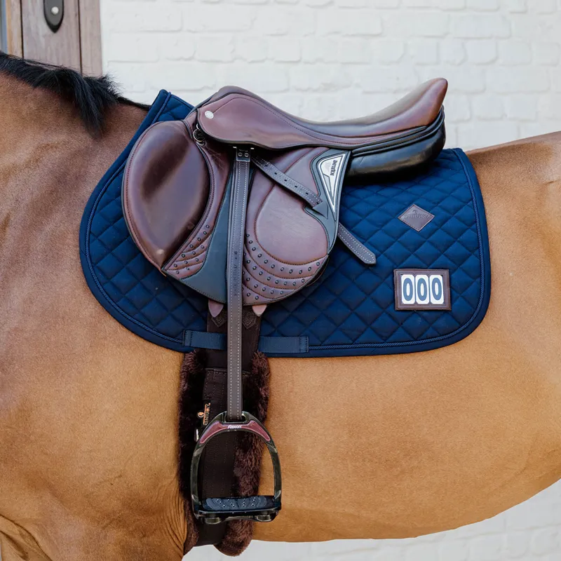 Kentucky Diamond Competition Jump Number Saddlecloth - Navy-1