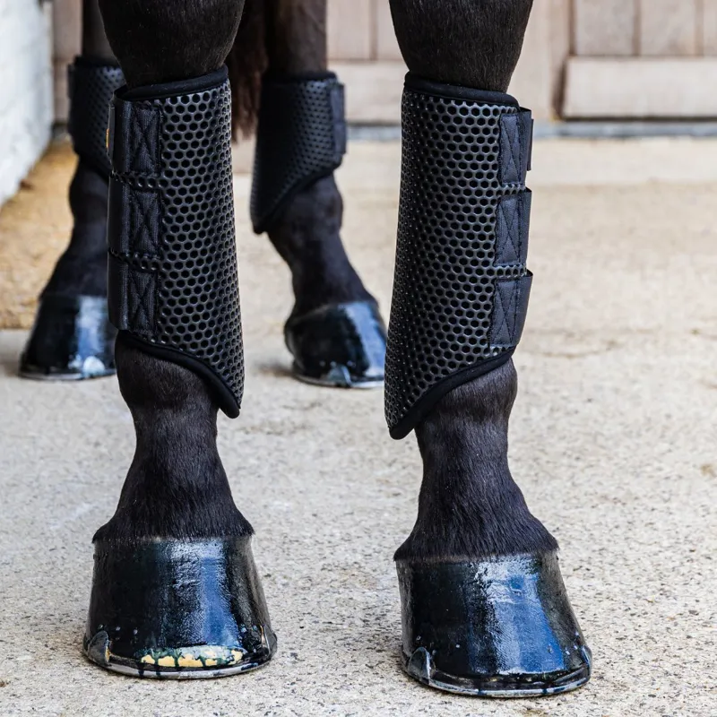 Kentucky ProAir Turnout Brushing Boots - Black-8