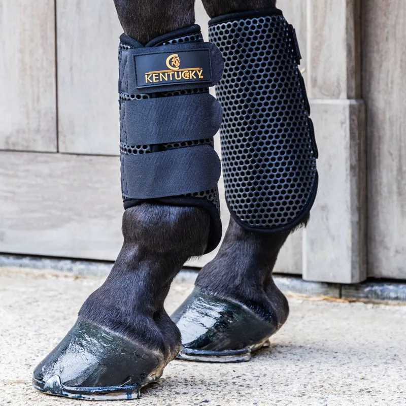 Kentucky ProAir Turnout Brushing Boots - Black-5